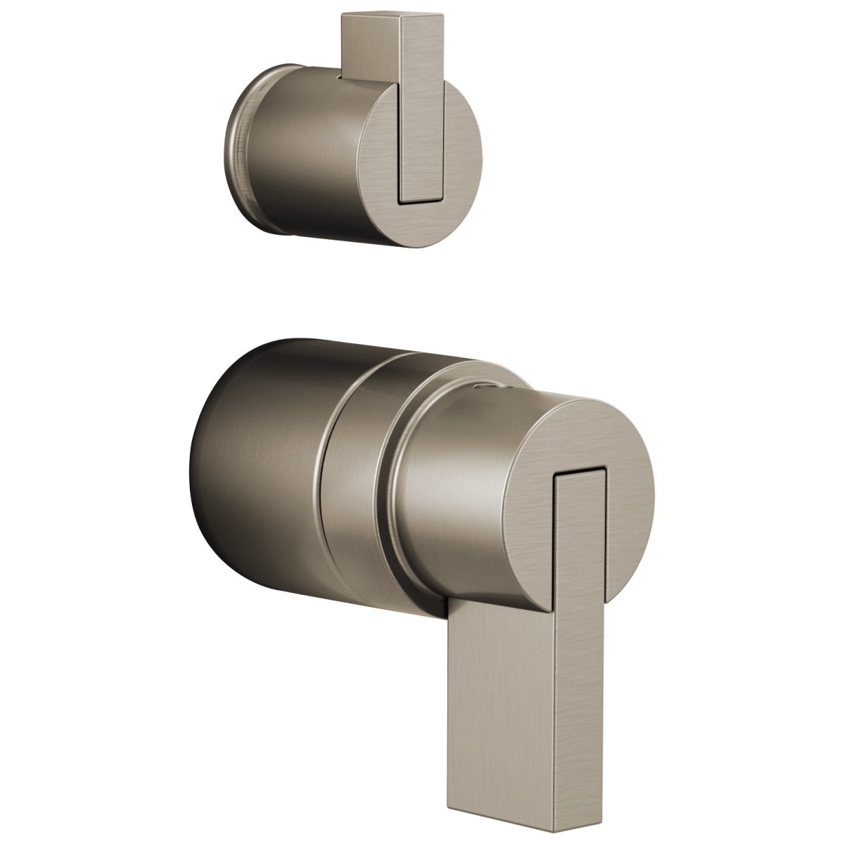 BRIZO Litze Pressure Balance Valve with Integrated Diverter Trim Lever Handle Kit — Luxe Nickel