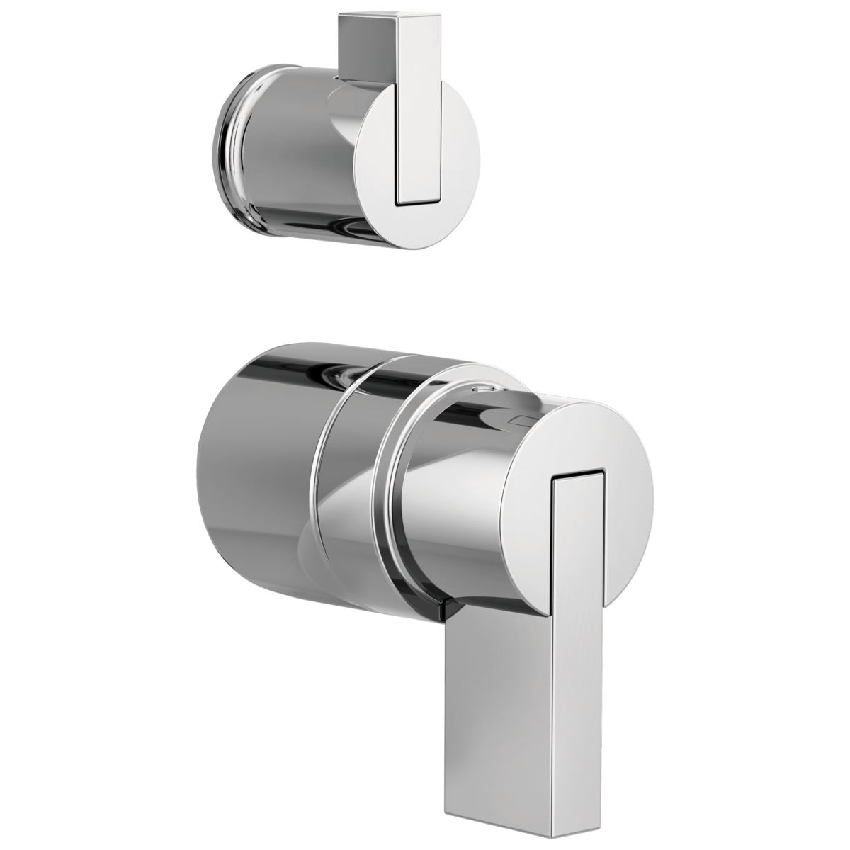BRIZO Litze Pressure Balance Valve with Integrated Diverter Trim Lever Handle Kit — Chrome