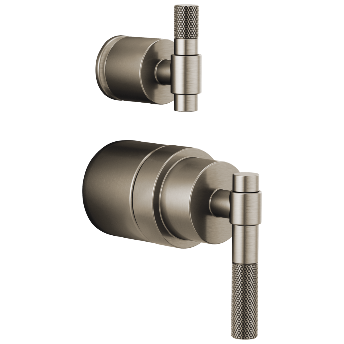 BRIZO Litze Pressure Balance Valve with Integrated Diverter Trim T-Lever Handle Kit — Luxe Nickel