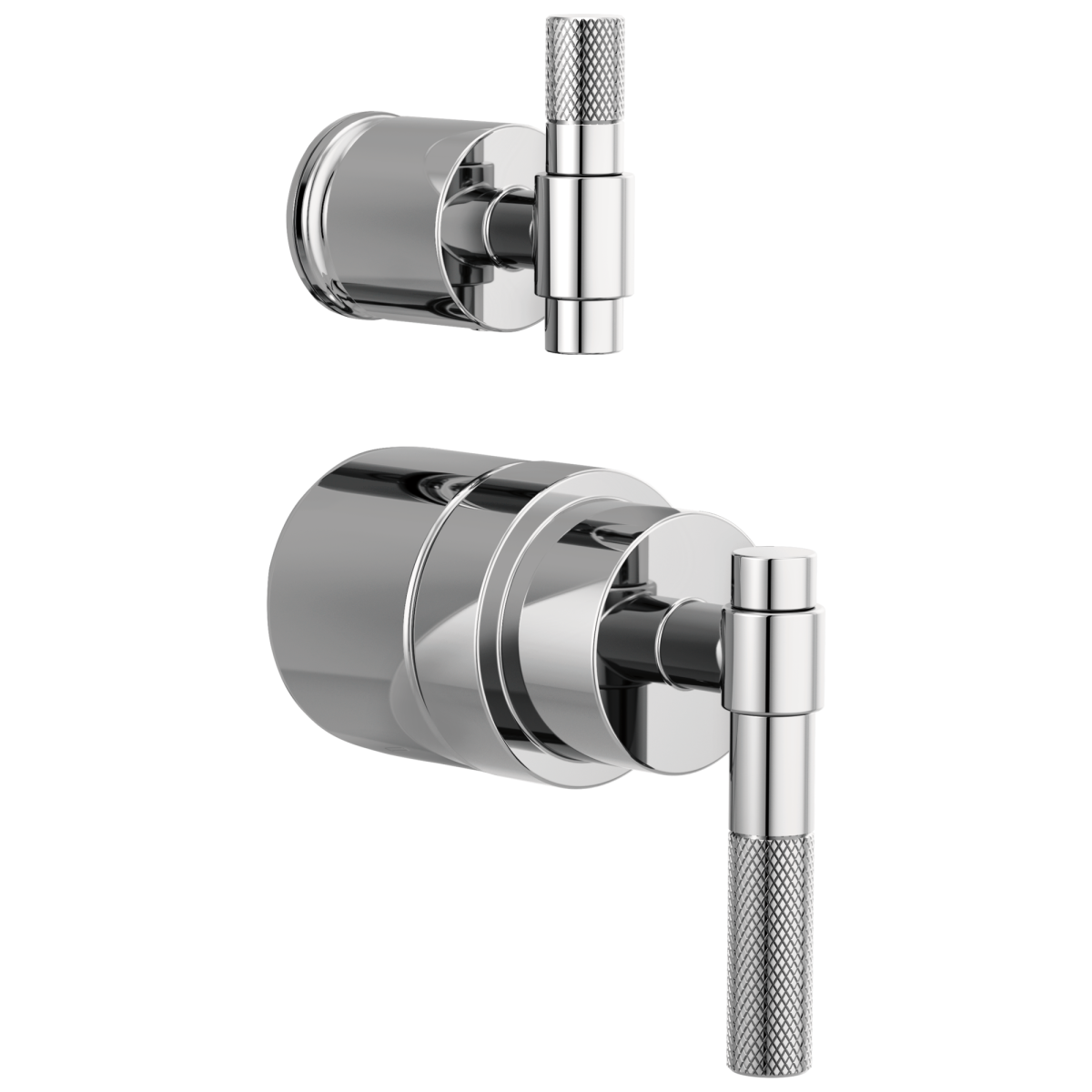 BRIZO Litze Pressure Balance Valve with Integrated Diverter Trim T-Lever Handle Kit — Chrome
