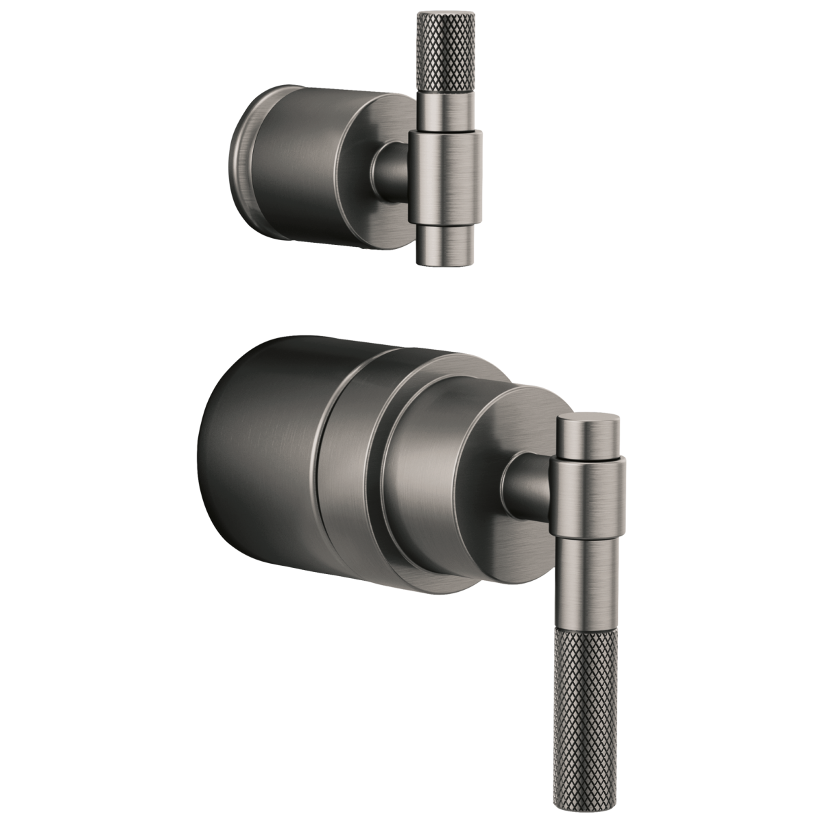 BRIZO Litze Pressure Balance Valve with Integrated Diverter Trim T-Lever Handle Kit — Luxe Steel