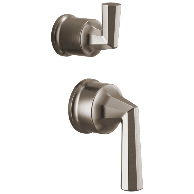 BRIZO Beauclere Pressure Balance Valve with Integrated Diverter Trim Lever Handle Kit — Luxe Nickel