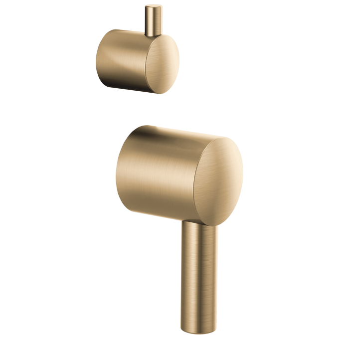BRIZO Odin Pressure Balance Integrated Trim Lever Handles — Luxe Gold