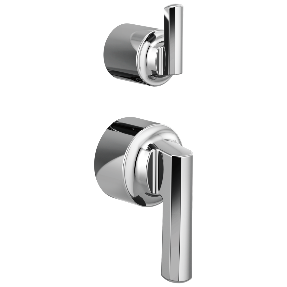 BRIZO Levoir Pressure Balance Valve with Integrated Diverter Trim Lever Handle Kit — Chrome