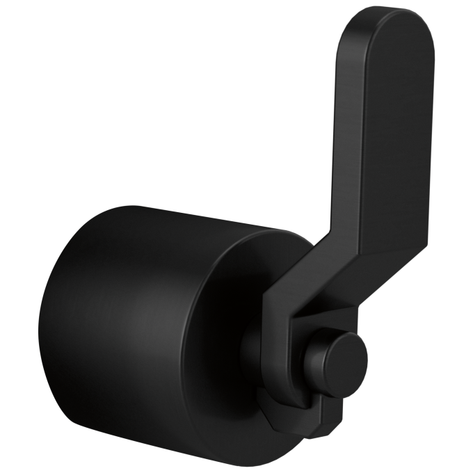 BRIZO Litze 3 And 6 Setting Diverter Trim Handle Kit - Industrial Lever — Matte Black