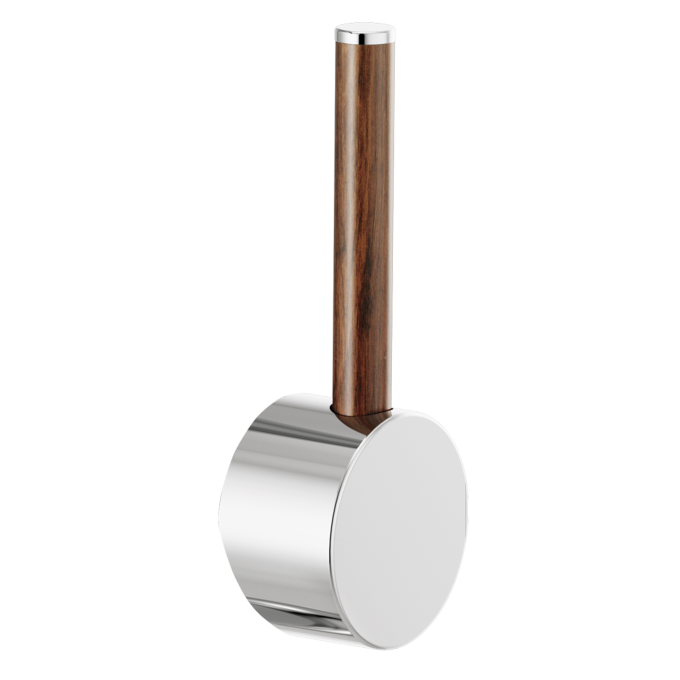 BRIZO Odin Bar Faucet Wood Lever Handle Kit — Chrome / Wood