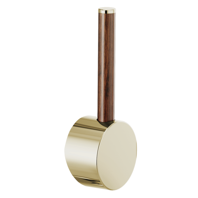 BRIZO Odin Bar Faucet Wood Lever Handle Kit — Polished Nickel / Wood