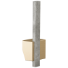 BRIZO Frank Lloyd Wright Pull-Down Kitchen Faucet Offset Concrete Lever Handle Kit​ — Luxe Gold / Concrete