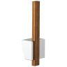 Polished Chrome / Teak Wood
