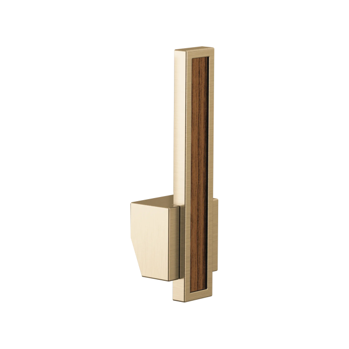 BRIZO Frank Lloyd Wright Pull-Down Kitchen Faucet Lever with Wood Inlay Handle Kit​ — Luxe Gold / Wood