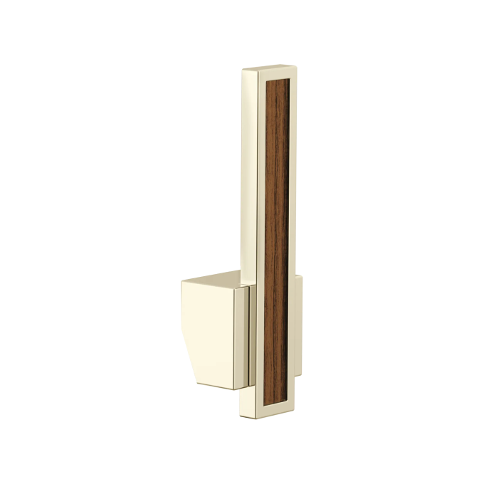 BRIZO Frank Lloyd Wright Pull-Down Kitchen Faucet Lever with Wood Inlay Handle Kit​ — Polished Nickel / Wood