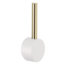 Matte White/Polished Nickel