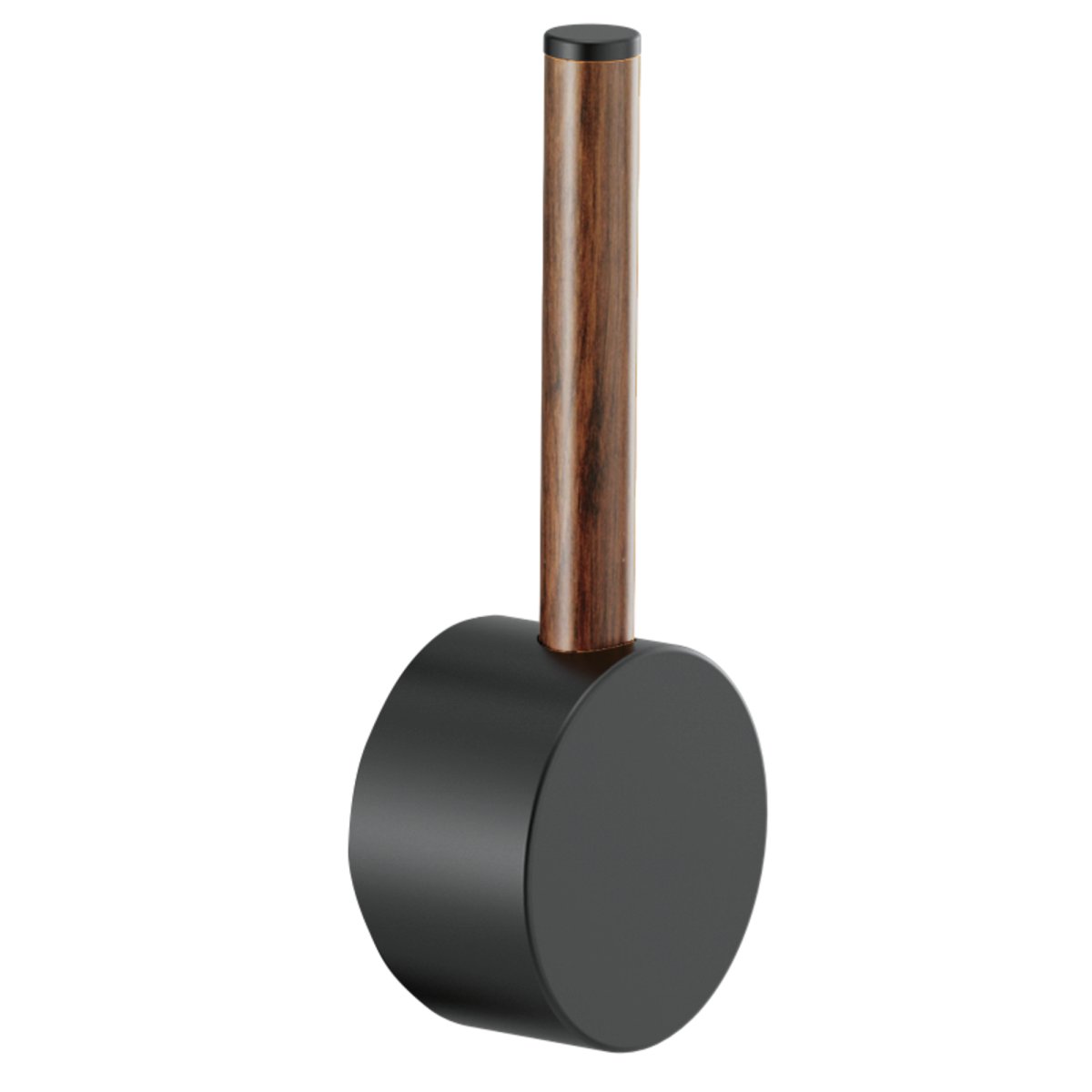 BRIZO Odin Pull-Down Faucet Wood Lever Handle Kit — Matte Black / Wood