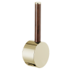 BRIZO Odin Pull-Down Faucet Wood Lever Handle Kit — Polished Nickel / Wood