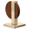 BRIZO Frank Lloyd Wright Widespread Lavatory Lunar Handle Kit — Luxe Gold / Wood