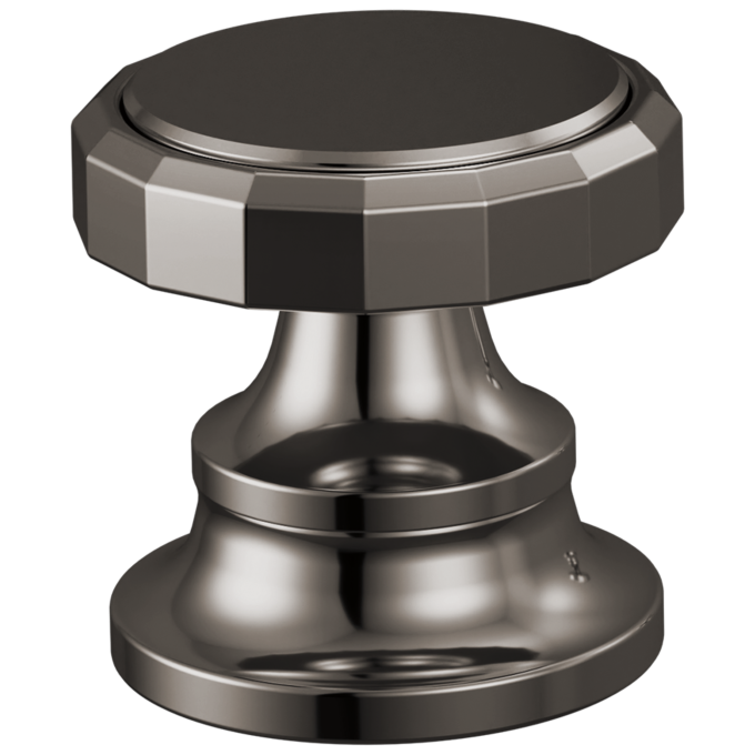 BRIZO Beauclere Widespread Lavatory Wheel Handle Kit — Brilliance Black Onyx