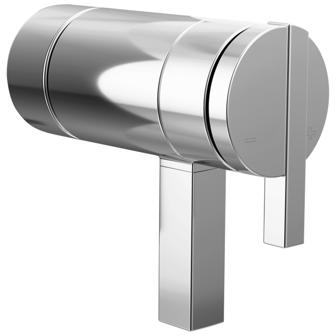 BRIZO Frank Lloyd Wright TempAssure Thermostatic Valve Lunar Handle Kit — Chrome