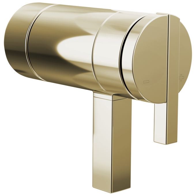 BRIZO Frank Lloyd Wright TempAssure Thermostatic Valve Lunar Handle Kit — Polished Nickel