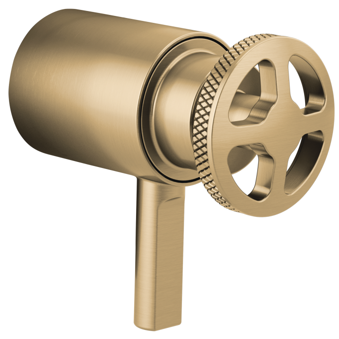 BRIZO Litze TempAssure Thermostatic Valve Trim Wheel Handle Kit — Luxe Gold