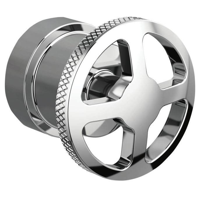 BRIZO Litze Pressure Balance Valve Only Trim Wheel Handle Kit — Chrome