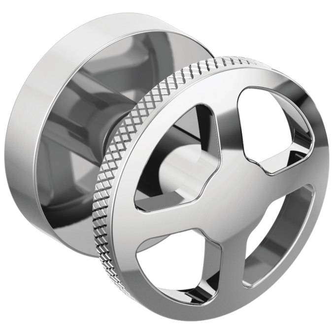 BRIZO Litze Two-Handle Wall Mount Tub Filler Wheel Handle Kit — Chrome