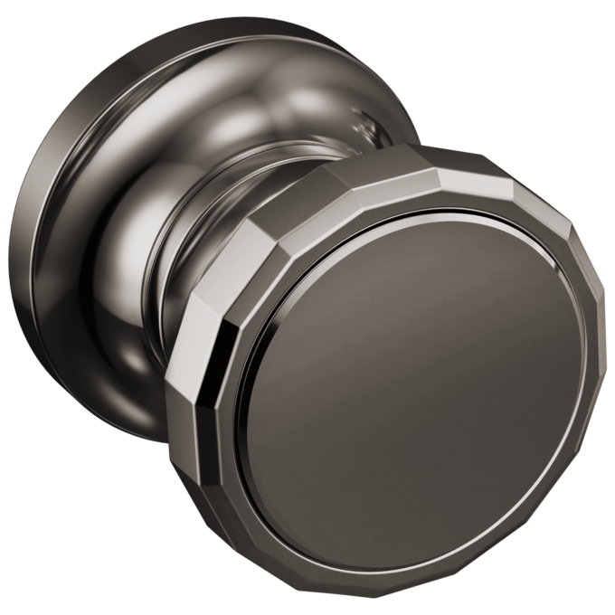 BRIZO Beauclere Two-Handle Wall Mount Tub Filler Wheel Handle Kit — Brilliance Black Onyx