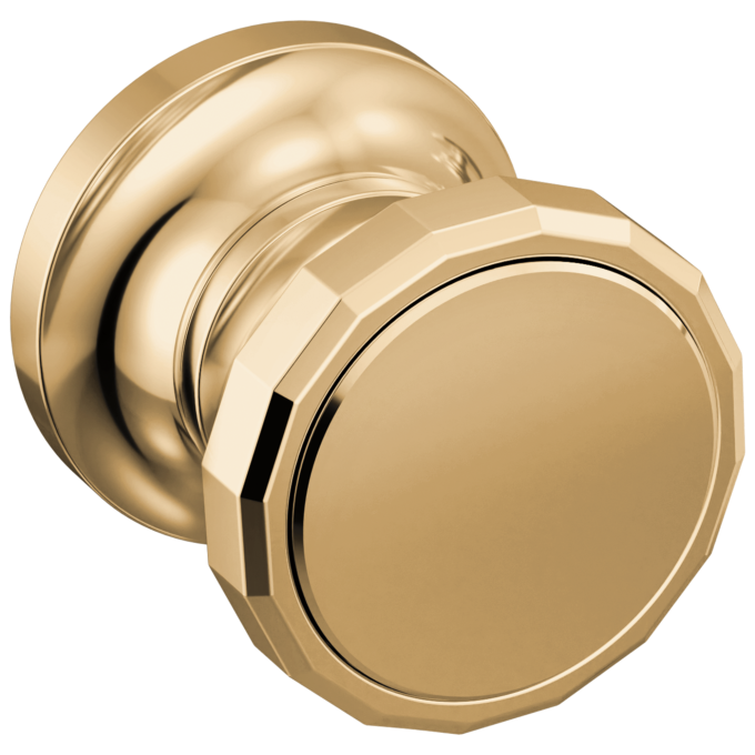 BRIZO Beauclere Two-Handle Wall Mount Tub Filler Wheel Handle Kit — Polished Gold
