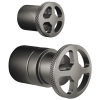 BRIZO Litze Pressure Balance Valve with Integrated Diverter Trim Wheel Handle Kit — Luxe Steel