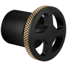 Matte Black/Luxe Gold