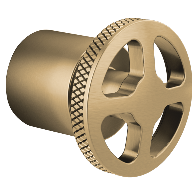 BRIZO Litze 3 And 6 Setting Diverter Trim Handle Kit - Wheel — Luxe Gold