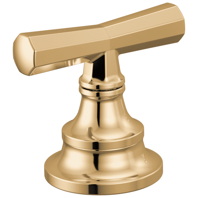 BRIZO Beauclere Widespread Lavatory Cross Handle Kit — Polished Gold