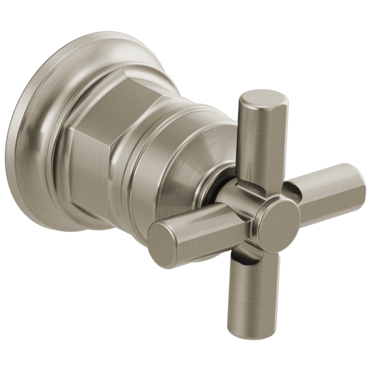 BRIZO Invari Wall Mount Lavatory Cross Handle Kit — Luxe Nickel