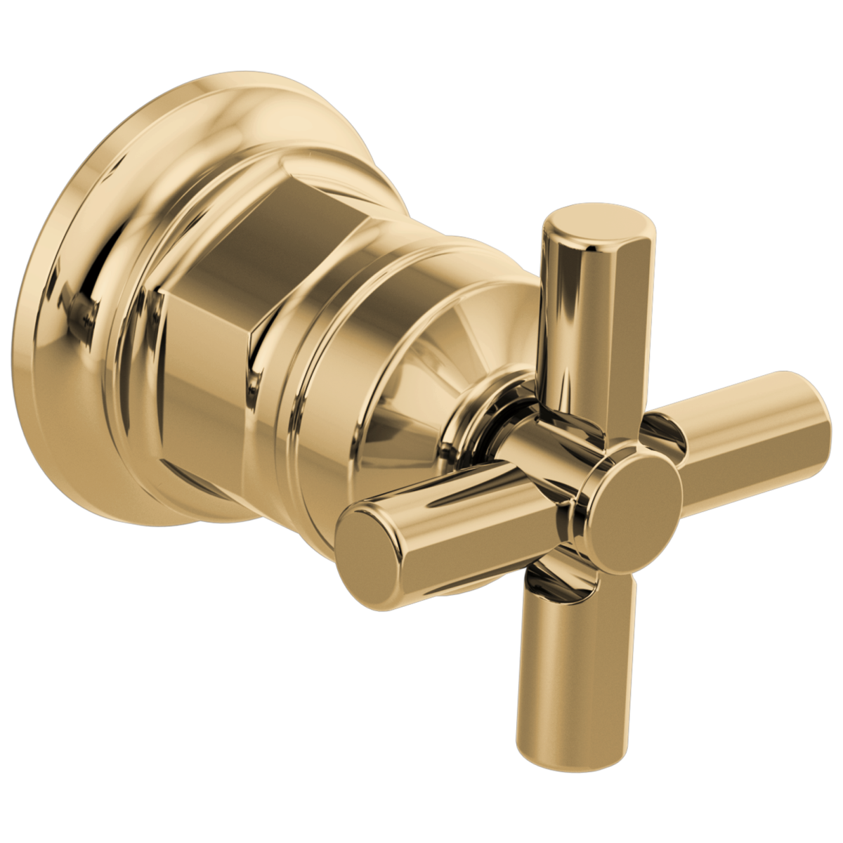 BRIZO Invari Wall Mount Lavatory Cross Handle Kit — Polished Gold