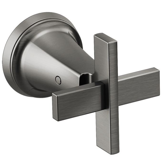 BRIZO Levoir Wall Mount Lavatory Cross Handle Kit — Luxe Steel