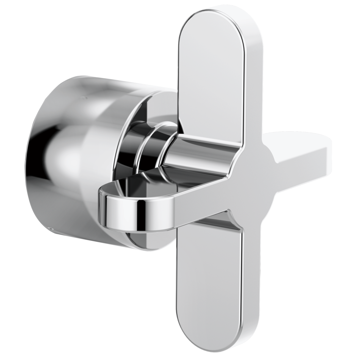 BRIZO Odin Pressure Balance Valve Trim Cross Handle Kit — Chrome