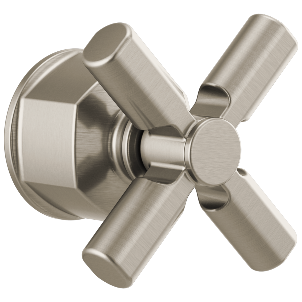 BRIZO Invari Pressure Balance Valve Trim Cross Handle Kit — Luxe Nickel