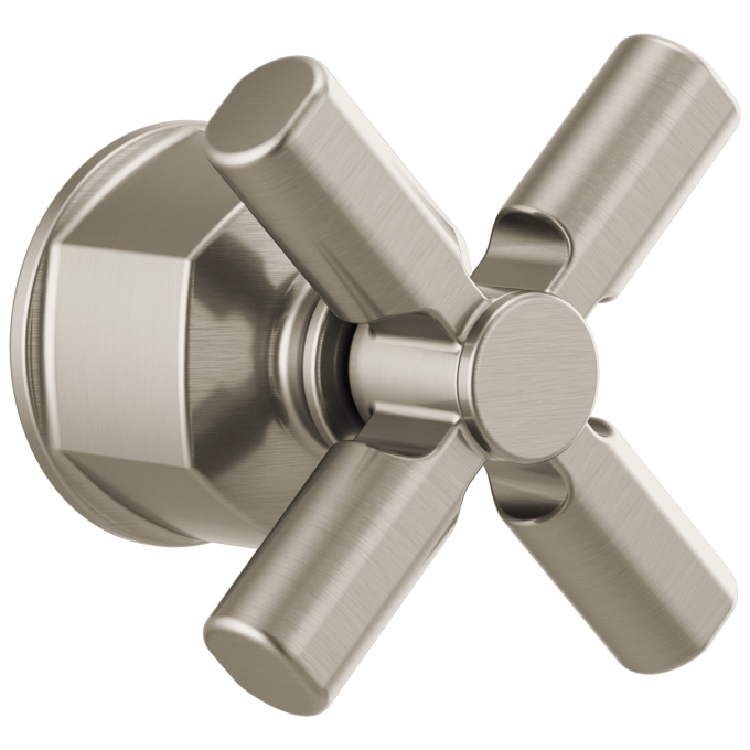 BRIZO Invari Pressure Balance Valve Trim Cross Handle Kit — Luxe Nickel