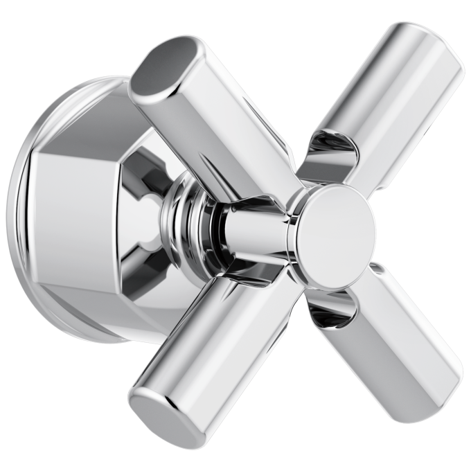 BRIZO Invari Pressure Balance Valve Trim Cross Handle Kit — Chrome