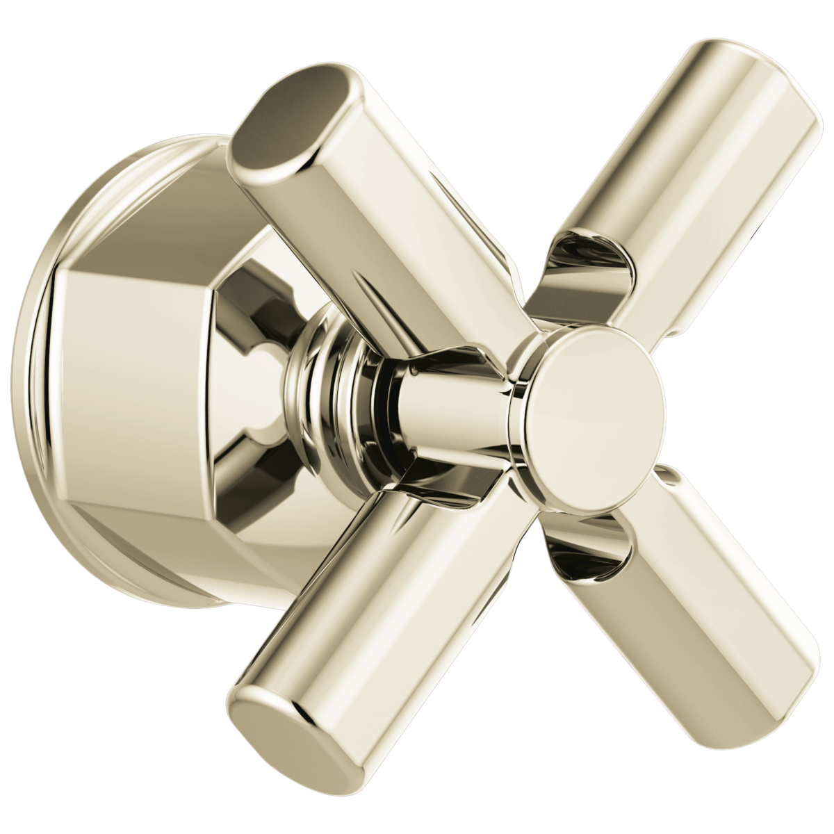 BRIZO Invari Pressure Balance Valve Trim Cross Handle Kit — Polished Nickel