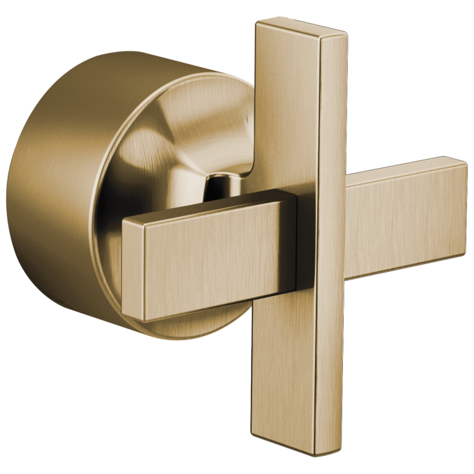 BRIZO Levoir Pressure Balance Valve Trim Cross Handle Kit — Luxe Gold