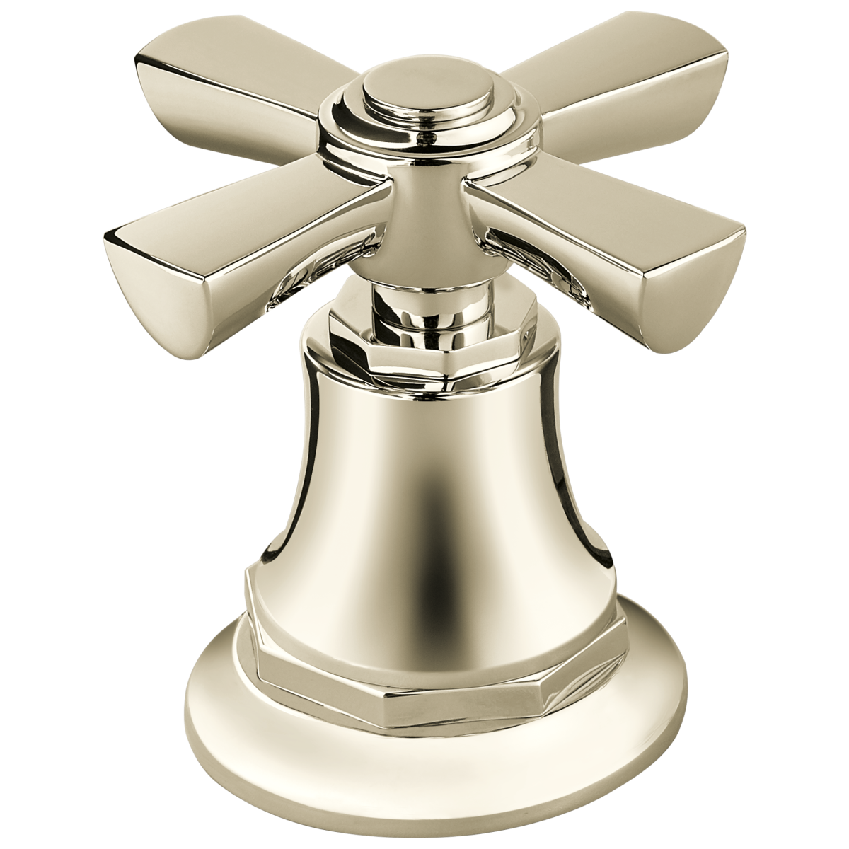 BRIZO Rook Roman Tub Faucet Cross Handle Kit — Polished Nickel