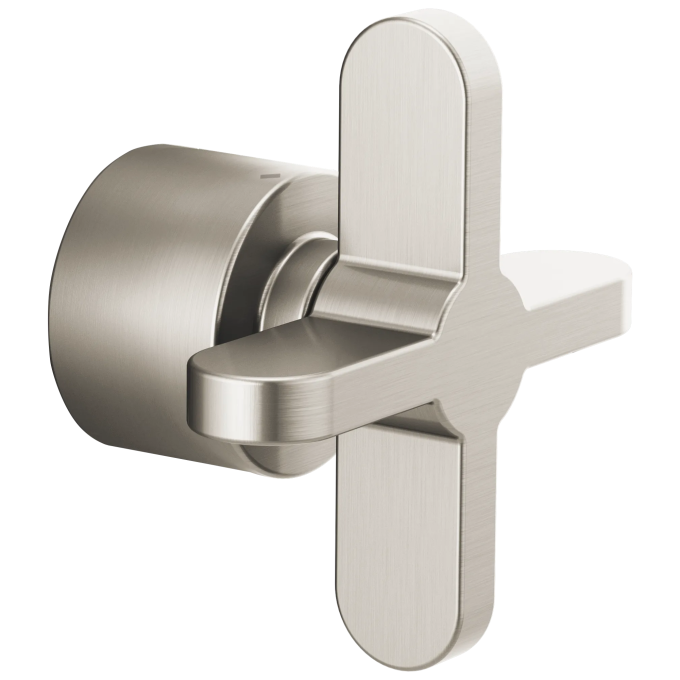 BRIZO Odin Sensori Thermostatic Valve Trim Cross Handle Kit — Brushed Nickel