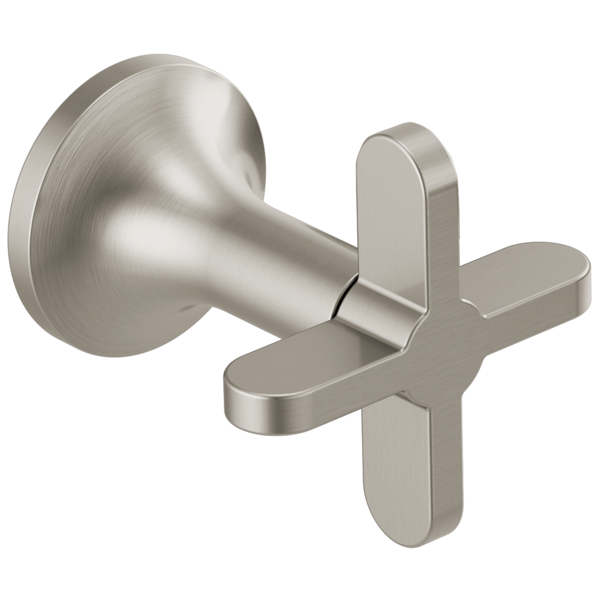 BRIZO Odin Wall Mount Tub Filler Cross Handles — Brushed Nickel
