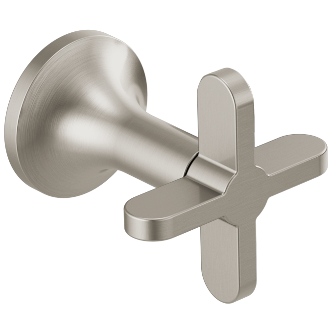 BRIZO Odin Wall Mount Tub Filler Cross Handles — Brushed Nickel