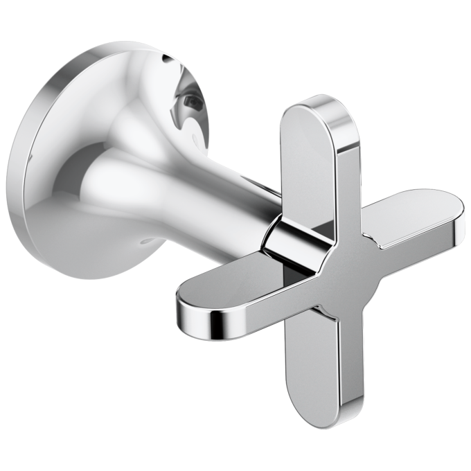 BRIZO Odin Wall Mount Tub Filler Cross Handles — Chrome
