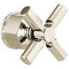 BRIZO Invari Single-Handle Floor Mount Tub Filler Cross Handle Kit — Polished Nickel
