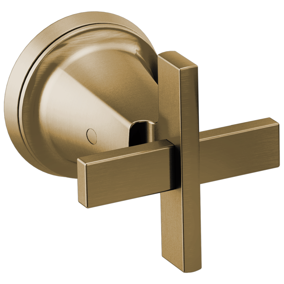 BRIZO Levoir Two-Handle Wall Mount Tub Filler Cross Handle Kit — Luxe Gold