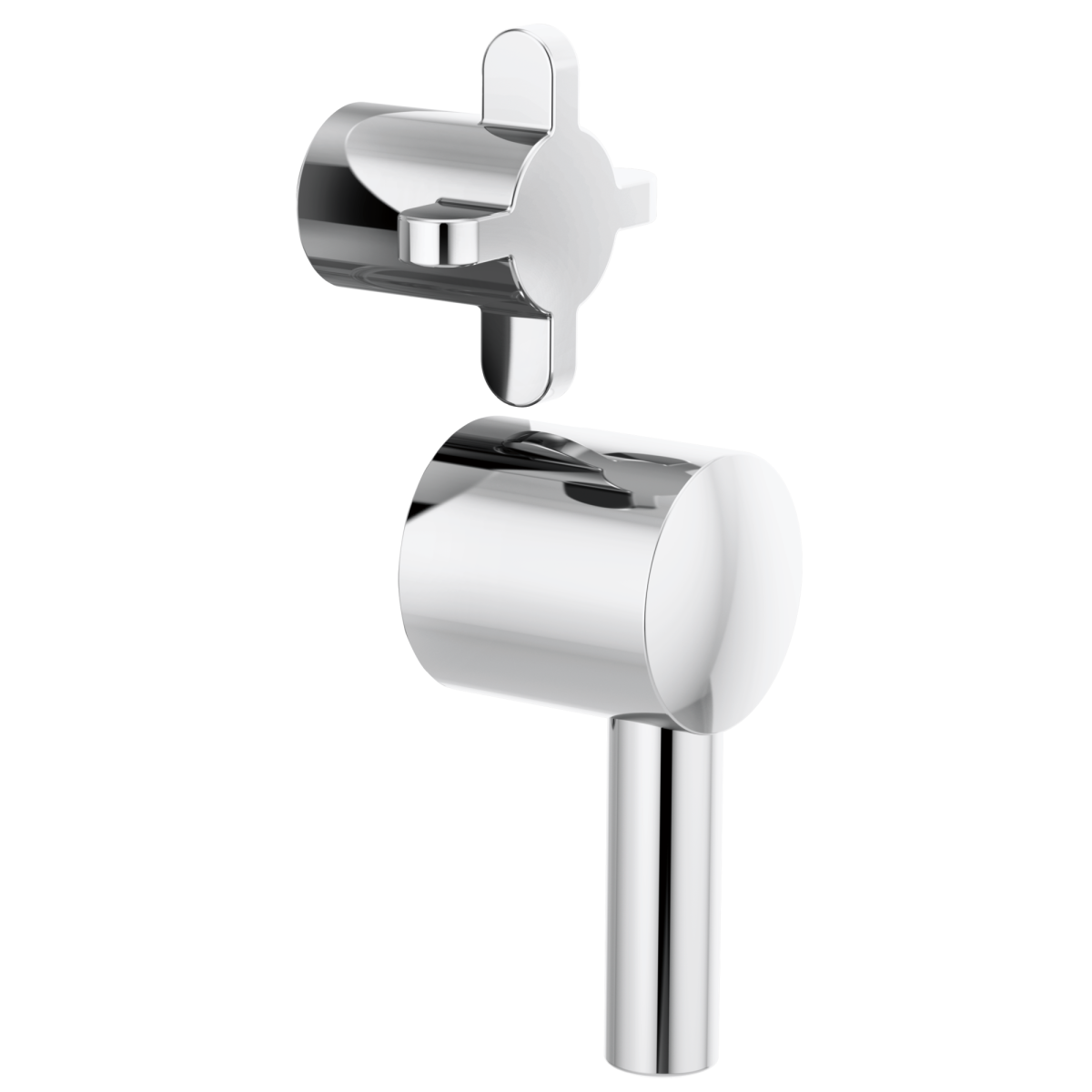 BRIZO Odin Pressure Balance Integrated Trim Cross Handles — Chrome