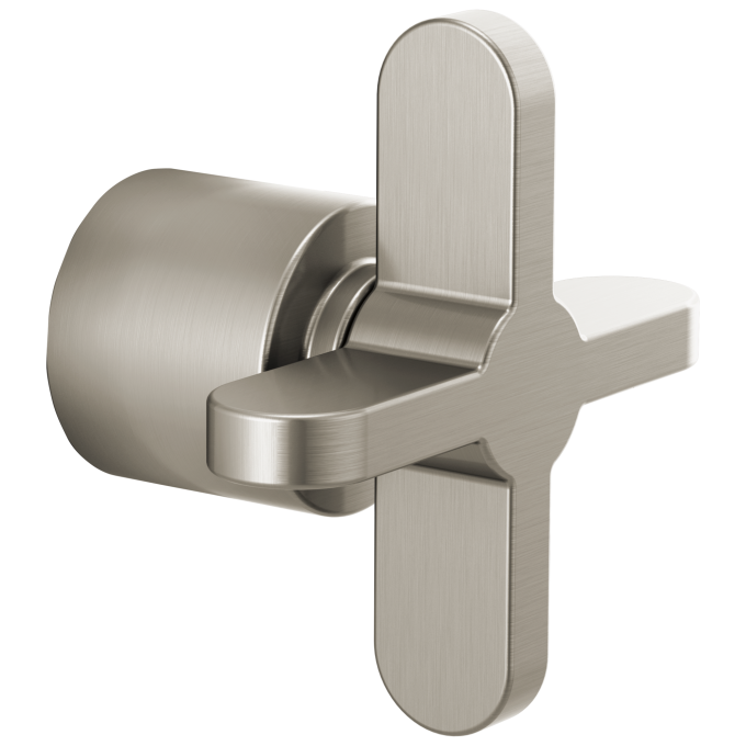 BRIZO Odin 3 And 6 Function Diverter Trim Cross Handle Kit — Brushed Nickel