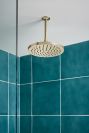 BRIZO Essential Shower 10" Linear Round Single-Function Raincan Shower Head - 1.75 GPM — Polished Nickel